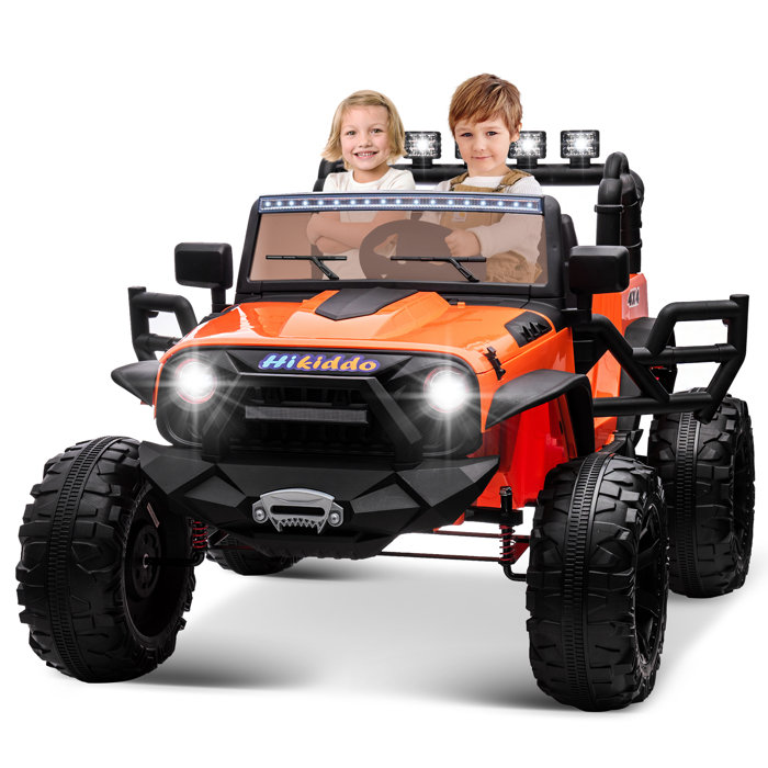 Hikiddo 24V Ride on Toys, 2Seater Rideon Truck for Big Kids with